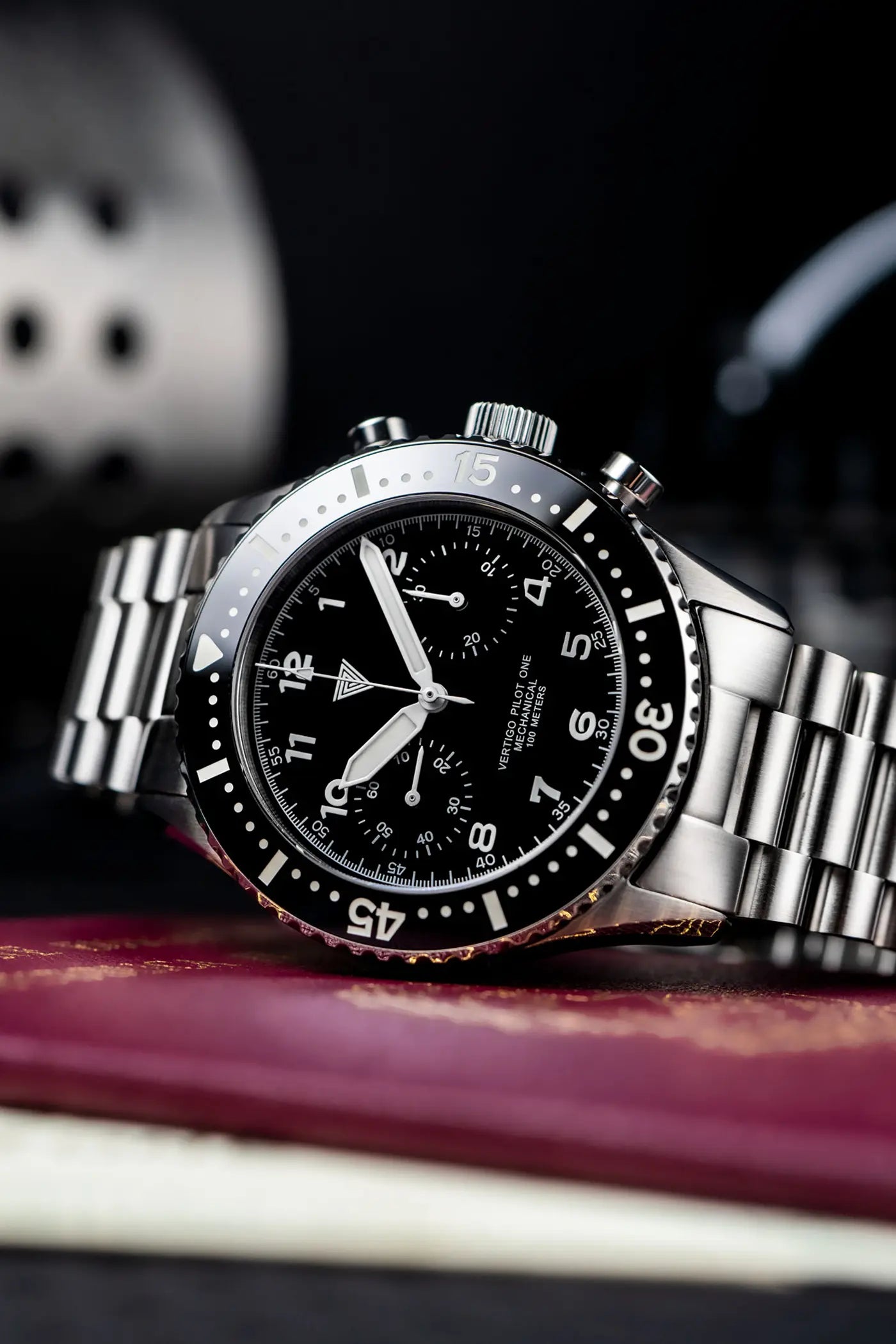 Voyager Orologio Uomo Cronografo Quarzo Miyota - Cassa Acciaio 316L, Vetro Zaffiro, Tachimetro, 10ATM - MIYEN MUNICH