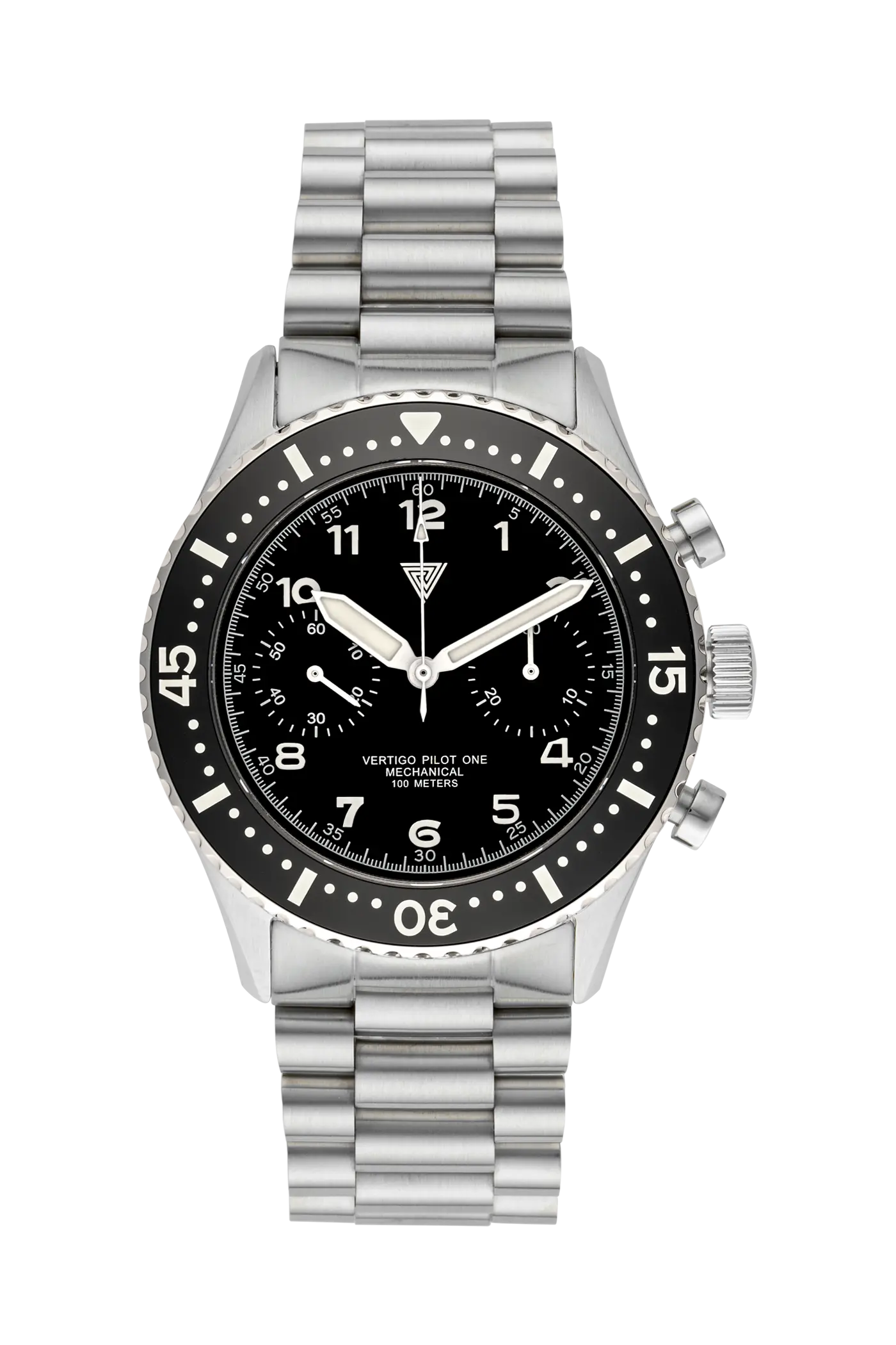 Vertigo Pilot One V2 The Black – Mechanical Chronograph
