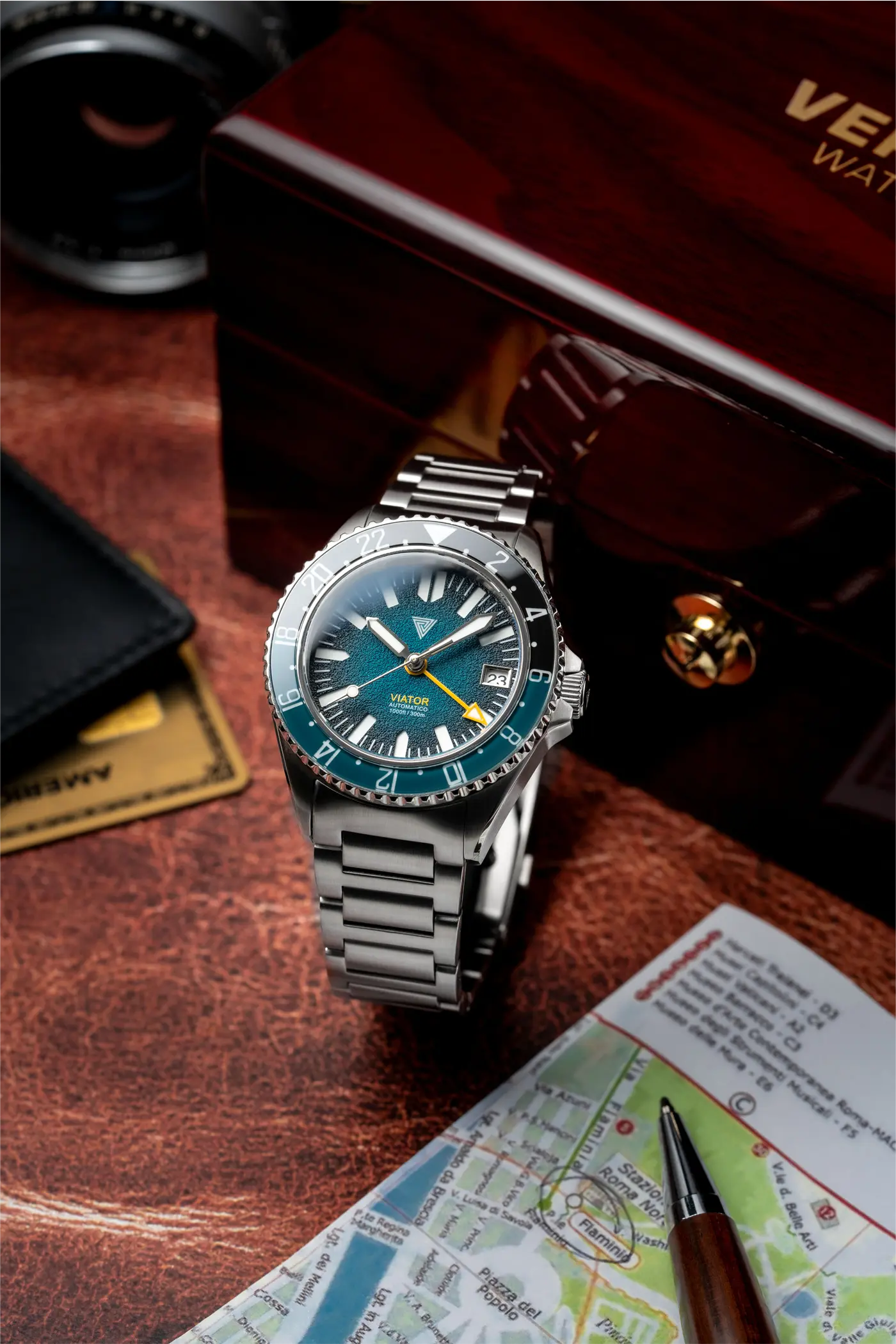 Vertigo Viator GMT Il Verde Petrolio